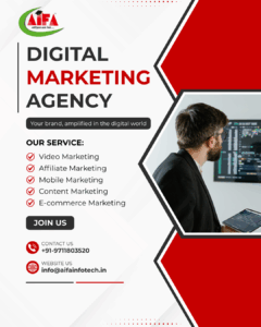 Video editor creating digital marketing content with modern editing tools and social media visuals for brand promotion.